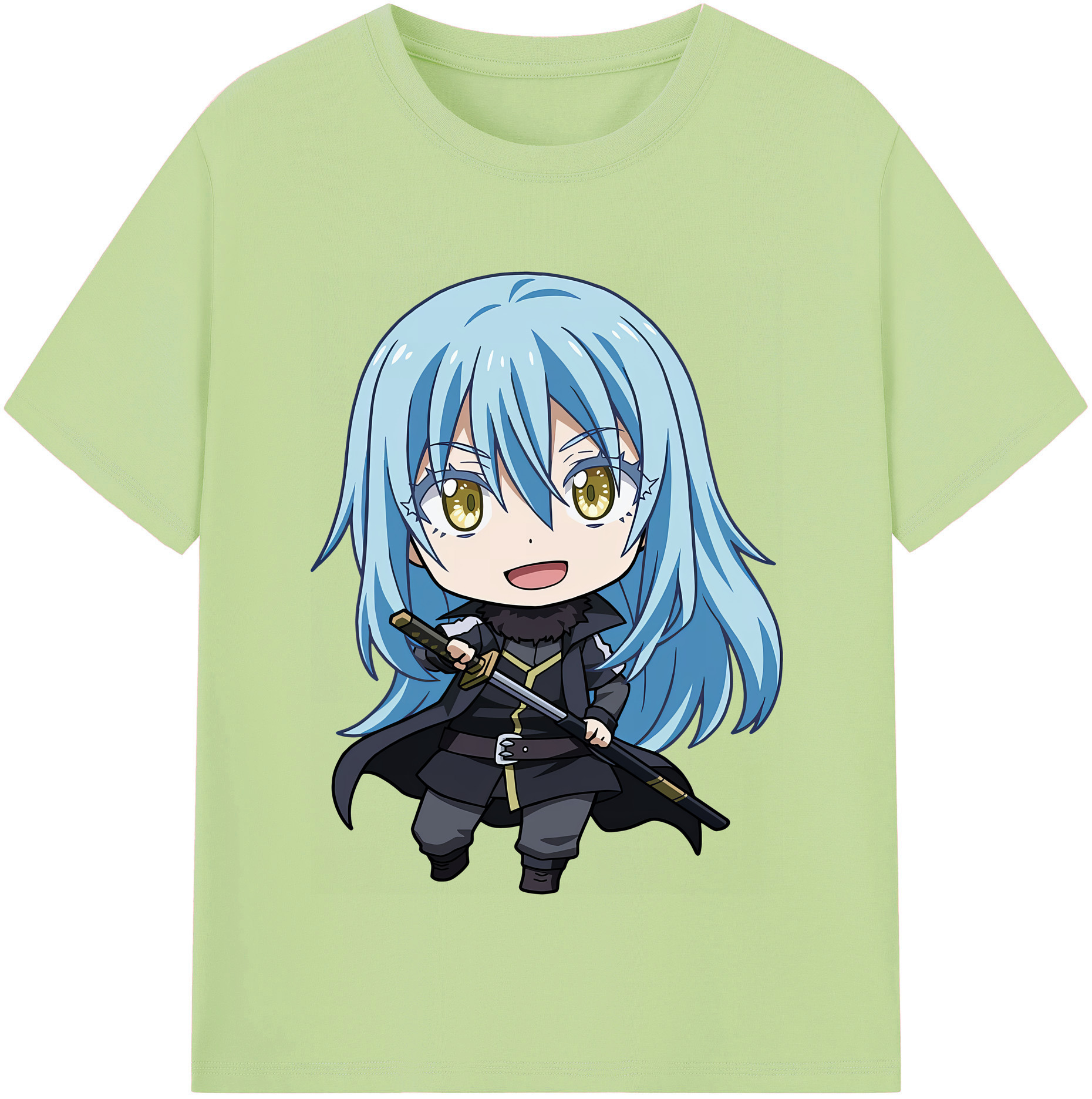 （画像用） 転スラ Regarding Reincarnated to Slime 綿100％半袖Tシャツ（フロントプリント）